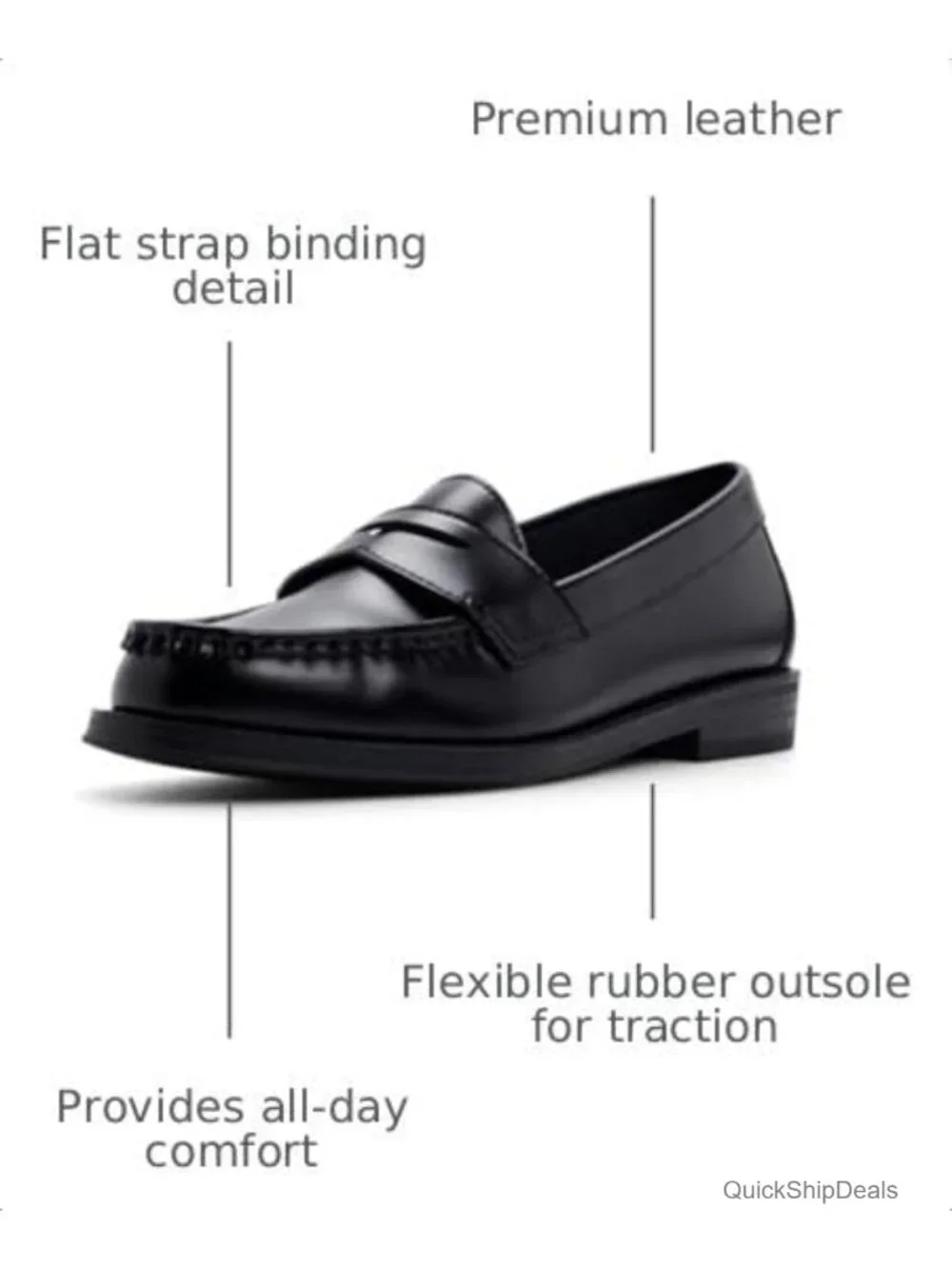 G.H. Bass Womens Mabel Leather Penny Loafer